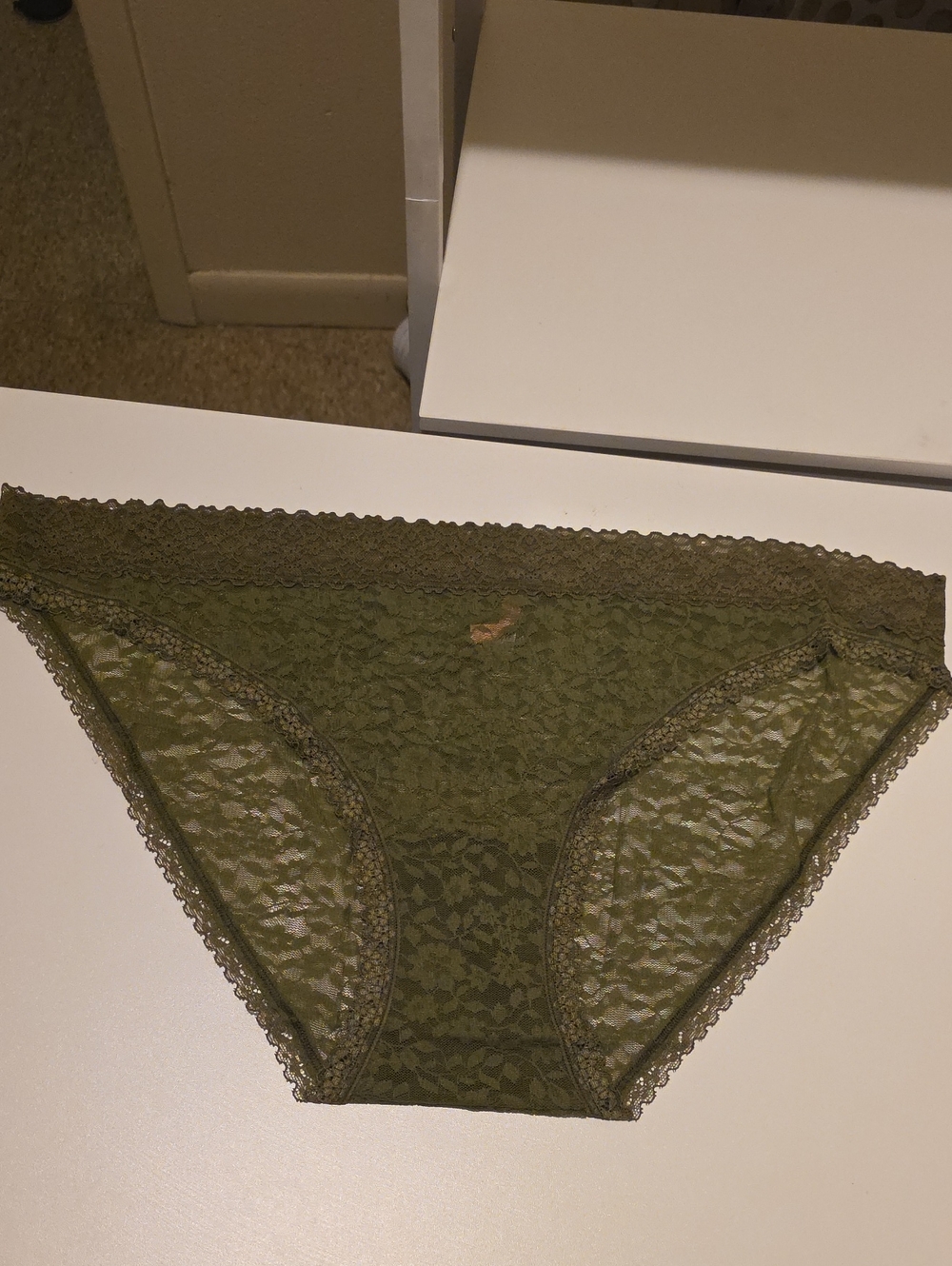 Forever 21 Olive Green Lace Bikini Panties